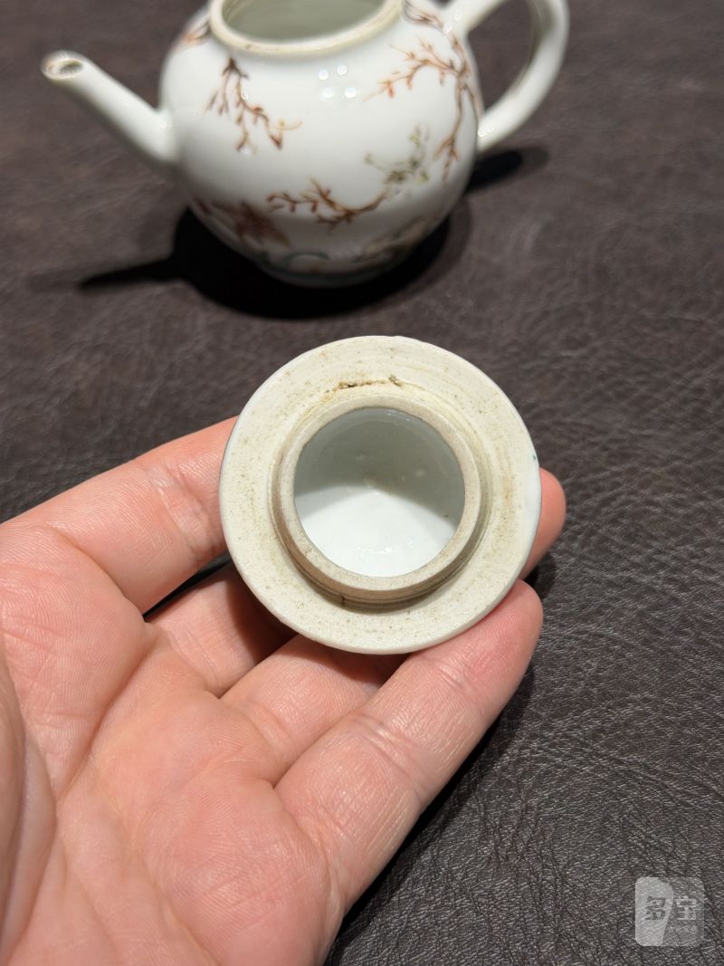 清乾隆 粉彩花鸟纹茶具一套25件 - 图41
